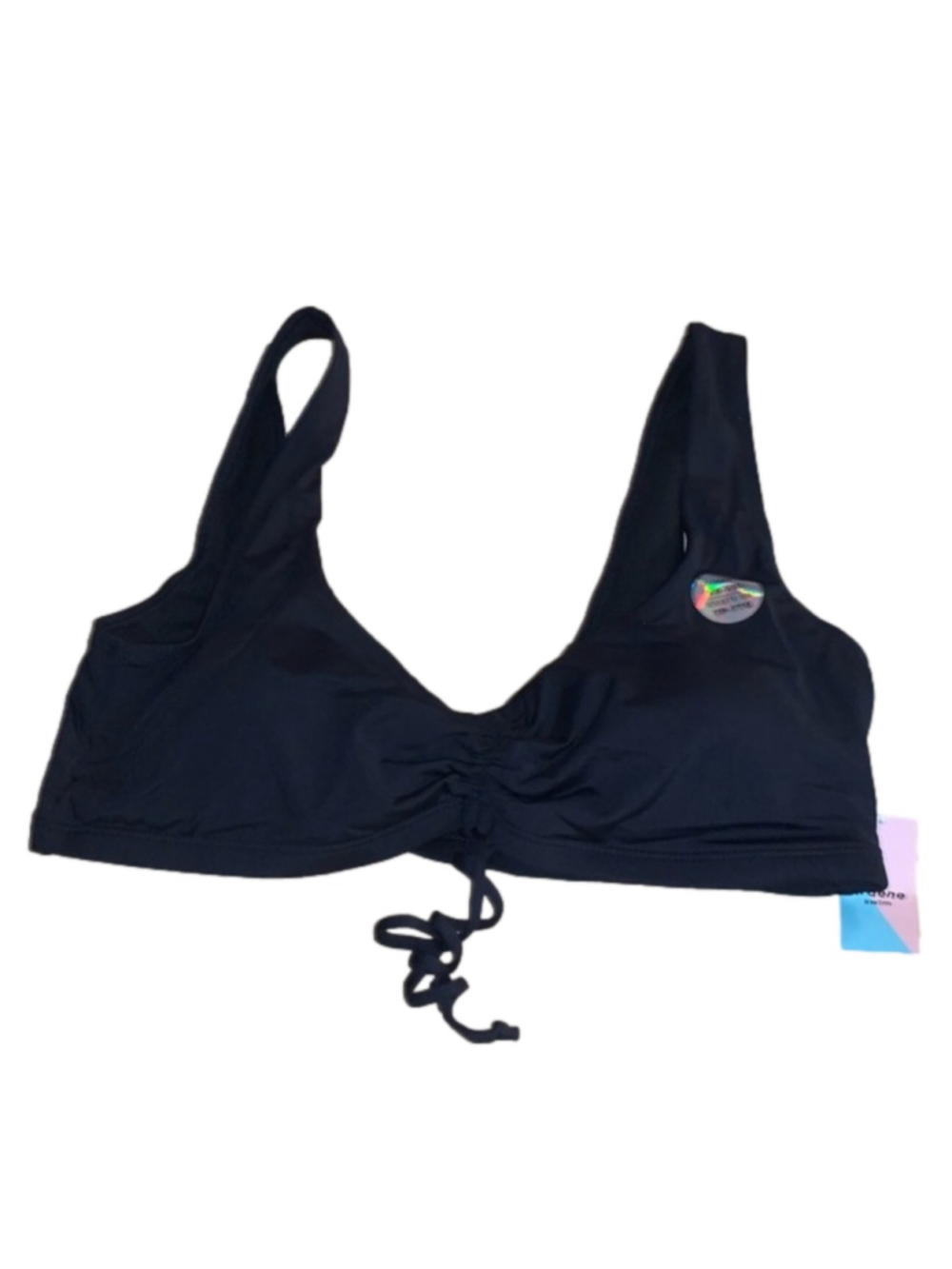 Nwt Ardene Swim black bikini top XL